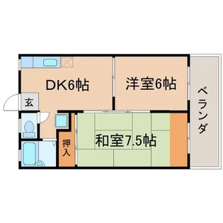 武庫川アプローズ【2階】の間取り