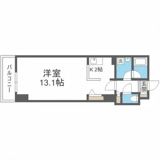 ビッグパレス南6条【5階】の間取り