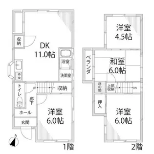 兵庫県高砂市伊保崎4丁目【一戸建】の間取り