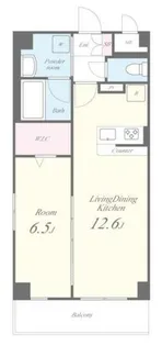 ラヴィベール西宮【101号室】の間取り