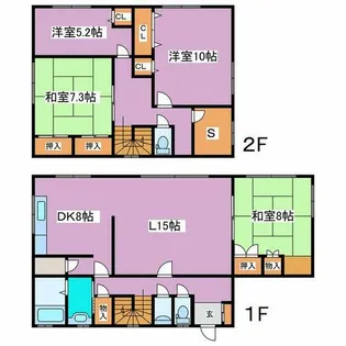 北海道札幌市南区真駒内泉町3丁目【一戸建】の間取り