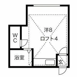北27条クラブハウスB【103号室】の間取り