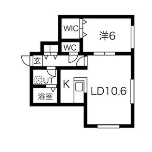 クラリス中島公園【2階】の間取り