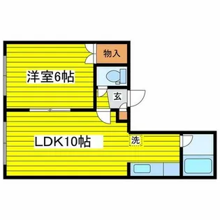 サッポロ元町 壱番館【205号室】の間取り