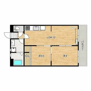 新南千里マンション【3階】の間取り