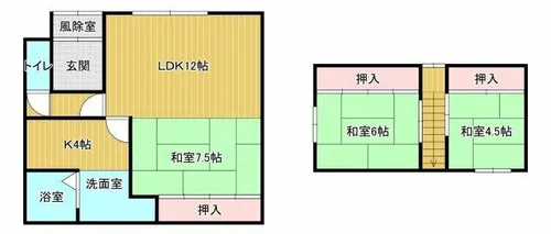 北海道室蘭市舟見町2丁目【一戸建】の間取り