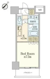 プラネソシエ神戸元町【6階】の間取り