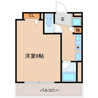 エステムコート神戸県庁前【3階】の間取り