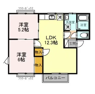 大阪府堺市堺区新在家町東4丁【アパート】の間取り