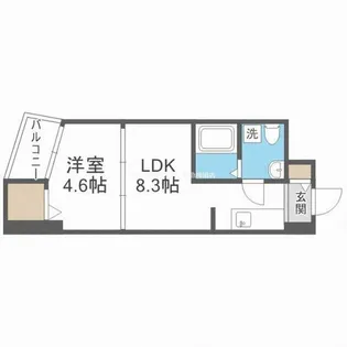 RIDGE江坂(旧ルクレ江坂)【12階】の間取り