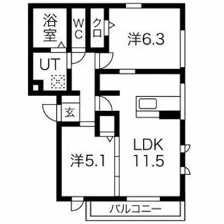 D-room Yours Residence【302号室】の間取り