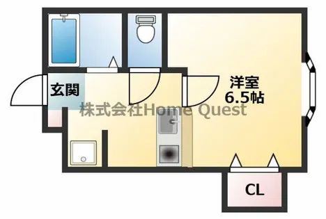 JPアパートメント東大阪【1階】の間取り