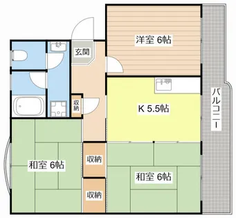 メゾン唐崎【202号室】の間取り