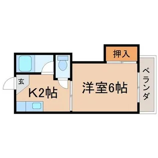 兵庫県尼崎市武庫川町3丁目【アパート】の間取り
