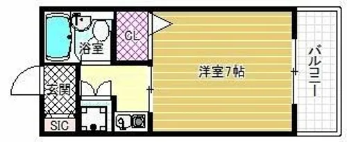 ラ・テール西田弐番館【3階】の間取り