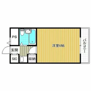 天美グリーンハイツ【3階】の間取り
