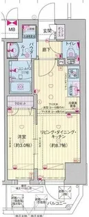プレサンス天王寺デルニエ【2階】の間取り