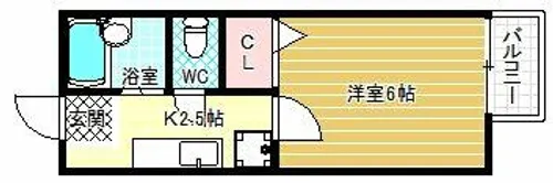 サンハイツUNO【2階】の間取り