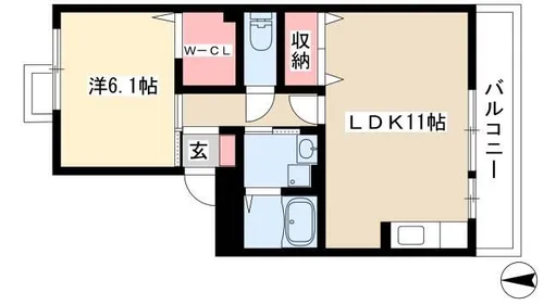 エクセル ナオ【2階】の間取り