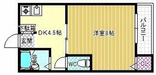 松田ハイツ【1階】の間取り