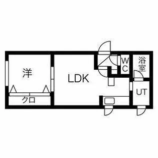 カソスソール美園【1階】の間取り