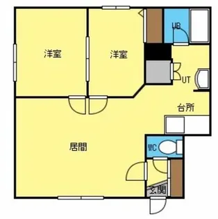 北海道札幌市東区中沼西四条1丁目【アパート】の間取り