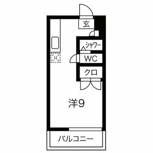 ヴォーヌング東山【1階】の間取り