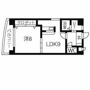 カルチャー御成通【902号室】の間取り
