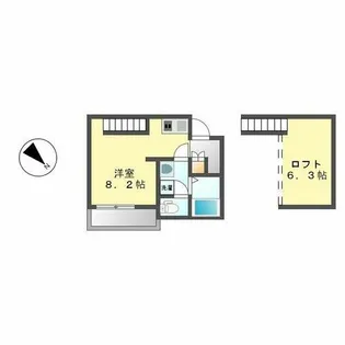 アルディア南川【1階】の間取り