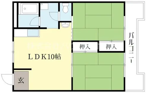 エバーグリーン宇治弐番館【305号室】の間取り