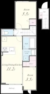 福岡県福岡市中央区平尾3丁目【アパート】の間取り