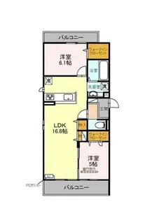 大阪府堺市西区浜寺諏訪森町西3丁【アパート】の間取り