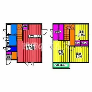 福岡県福岡市南区横手3丁目【一戸建】の間取り