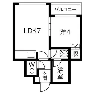 サンテラス菊水【4階】の間取り
