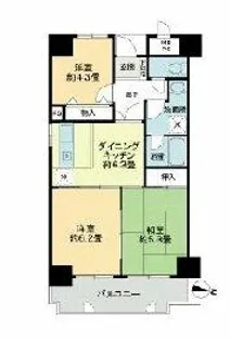 大阪府和泉市上町【マンション】の間取り