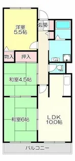 ノースフライト【4階】の間取り