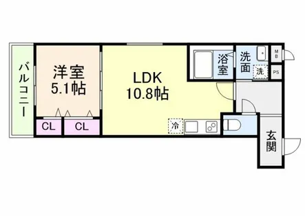 フジパレス長原サウス【3階】の間取り