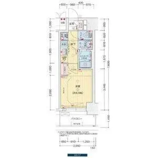 プレサンス名古屋ルーカス【7階】の間取り