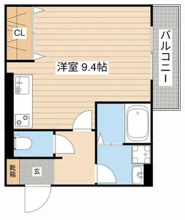 Reposer Akane【210号室】の間取り