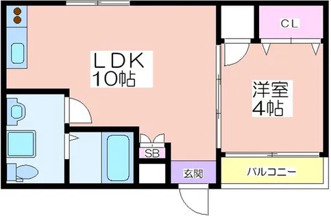 Fmaison東加賀屋Ⅰ番館【1階】の間取り