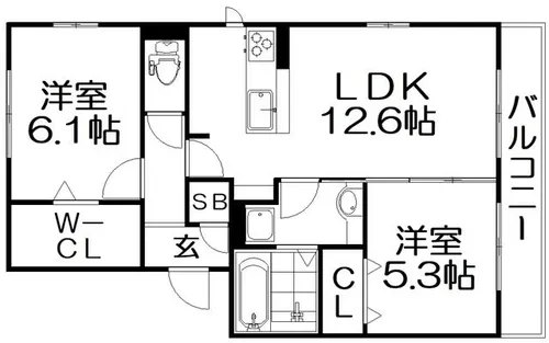 Forte【1階】の間取り