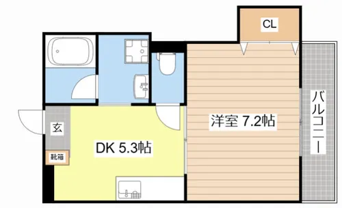 ヴィラ・十里【304号室】の間取り