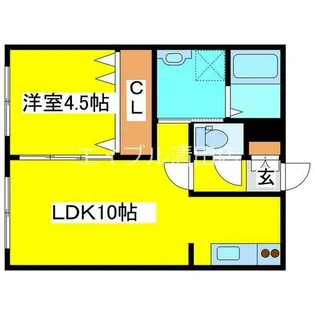 Chou Chou 大曲Ⅱ【1階】の間取り