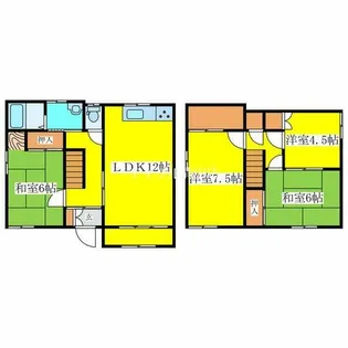 北海道札幌市清田区平岡一条2丁目【一戸建】の間取り