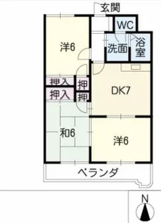 野田マンション【3階】の間取り