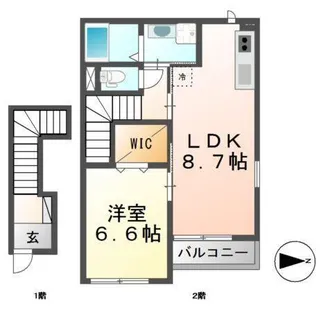 アメニティ・ヒルズ【2階】の間取り
