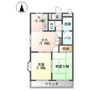 エクセルコート【2階】の間取り