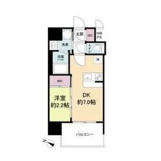 大阪府大阪市淀川区十三本町2丁目【マンション】の間取り