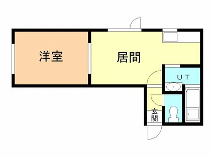 メゾンサンク【201号室】の間取り