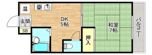 大阪府大阪市城東区中央2丁目【マンション】の間取り